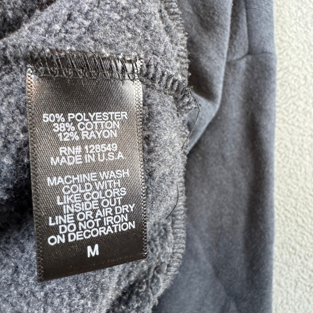 Aviator Nation Womens Charcoal Gray Sunset Patch Cropped Full Zip Hoodie Size M - Picture 6 of 8